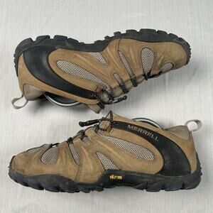 Merrell Chameleon 8 Stretch Men’s Size 10.5 Brown Hiking Boots Trail Sneakers